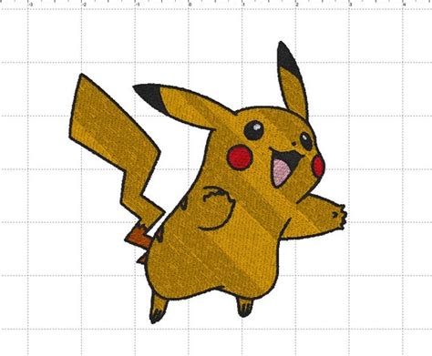 Items Similar To Pokemon Pikachu Jump Full Embroidery Digital Design ~ Embroidery Design Instant
