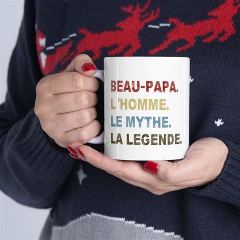 Mug Beau Papa Le Mythe Idée Cadeau Tasse En Céramique