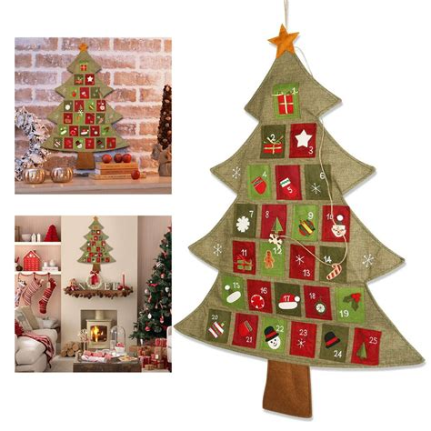 Christmas Tree Fabric Advent Calendar Christmas Felt Advent Calendar