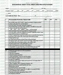 Discharge Audit Tool For Medicare Pay Home Health