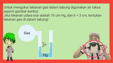 Untuk Mengukur Tekanan Gas Dalam Tabung Digunakan Air Raksa Seperti Gambar Berikutika Tekanan