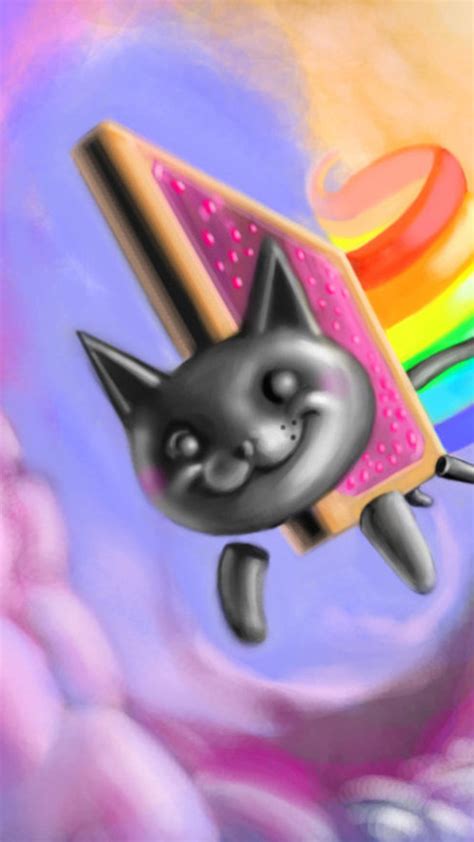 Nyan Cat Cool Wallpapers Of Cats 1152x2048 Wallpaper