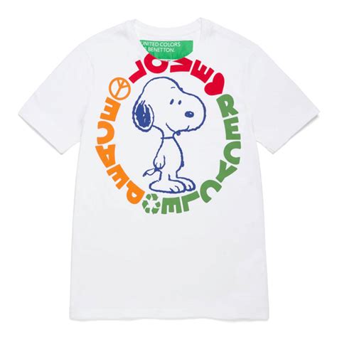 United Colors Of Benetton Oversized Peanuts Snoopy T Shirt Jarrold