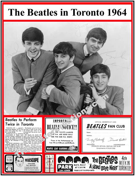 The Beatles Played Two Shows In September Of 1964 At Maple Leaf Gardens