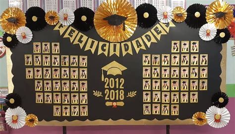 periódico mural de graduación decoraciones para fiesta de graduado fiestas de graduación