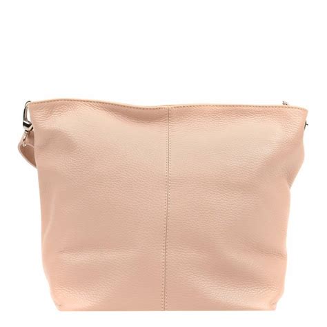 Blush Pink Leather Shoulder Bag Brandalley