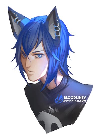 Blue By Bloodlinev On Deviantart Blue Art Wolf Art