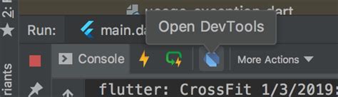 Install And Run DevTools From Android Studio Flutter