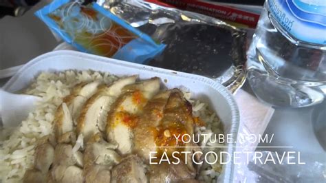 Uncle sam chicken rice shop. Uncle Chin chicken rice Thai Air Asia inflight menu - YouTube
