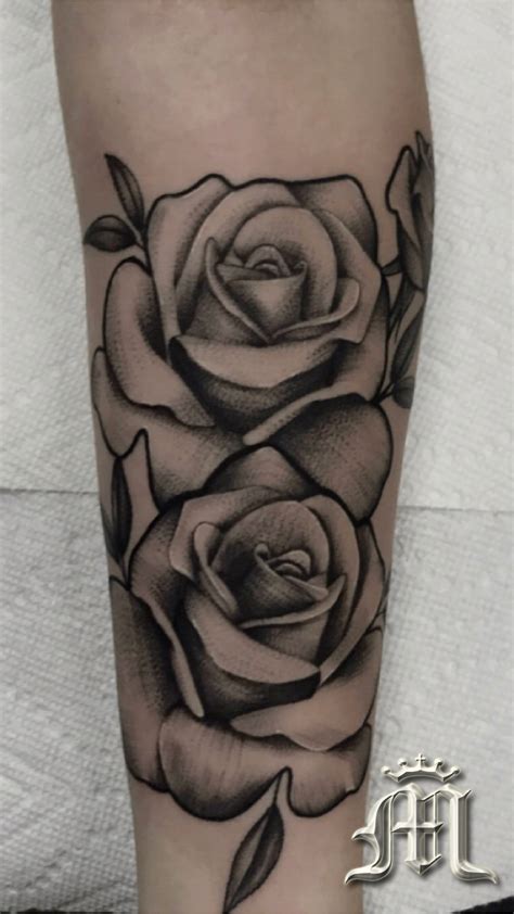 The rose is an almost universal symbol for love in tattoo design. Whip shading, roses 🌹 #miamitattooco #miamibeachtattoo # ...