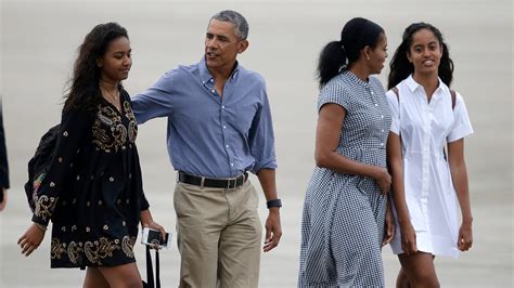 Barack Obama Says Daughters Malia Sasha Probably Wont Run For Office