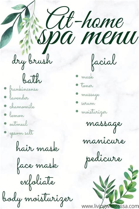 how to have the most perfect at home spa day self care pamper day spa night diy spa ideas