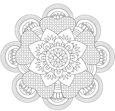 Dibujos De Mandala Con Patr N Abstracto Para Colorear Para Colorear