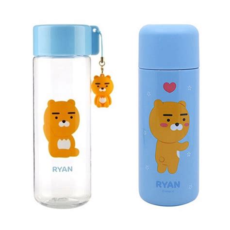 Kakao Friendsco Ryan Character Bottle 3p Set Stainless Bottle 400ml