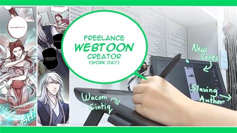 Day In The Life Of A Freelance Webtoon Creator Work Day Youtube