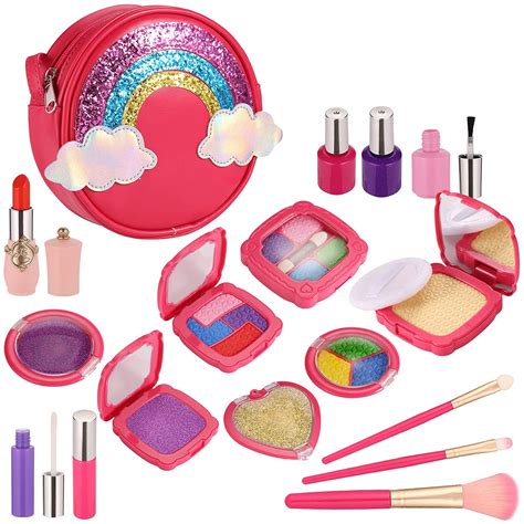 Wholesale Esnowlee Makeup Kits For Girls 18pcs Kids Pretend Play Makeup