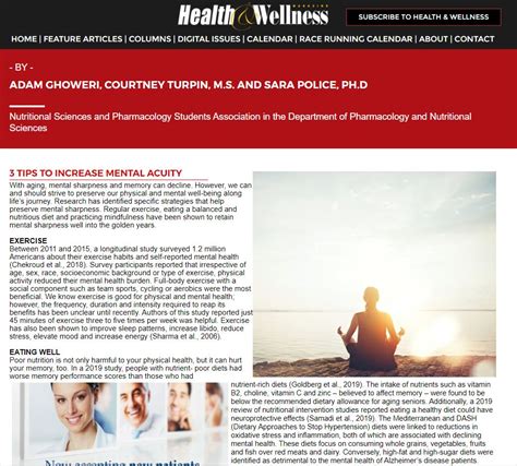 New Health and Wellness article by NSPS student Adam ...