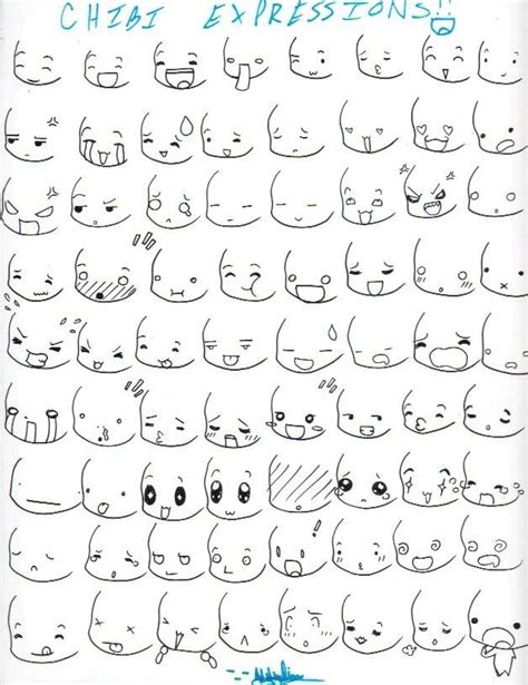 Anime Faces Different Expressions Emotions Chibi Text How To Draw Manga Anime Anime