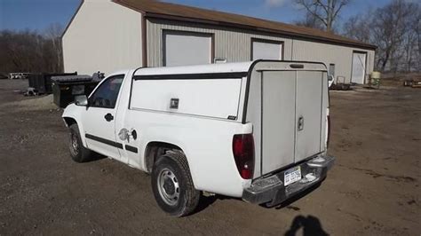 2007 Chevy Colorado White Are Camper Shell For Sale In Shelbyville