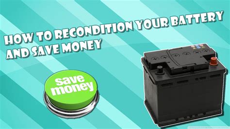 How To Recondition A Battery And Save Money Recycling Your 12v Battery Youtube