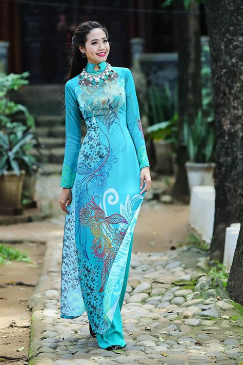 Ao Dai Thai Tuan Fabric VT234 Ao Dai Vinh Vietnamese Clothing