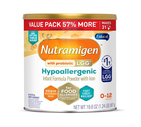 Nutramigen With Probiotic Lgg Hypoallergenic Infant Formula Powder