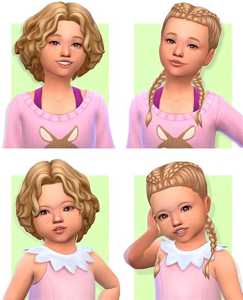 Best Sims 4 Maxis Match Toddler Hair Cc Boys Girls All Sims Cc