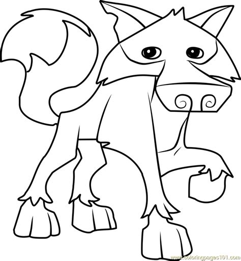 The animal jam coloring page features greely, the alpha for wolves, introduced in 2010 as one of the six alphas. Wolf Animal Jam Coloring Page - Free Animal Jam Coloring ...