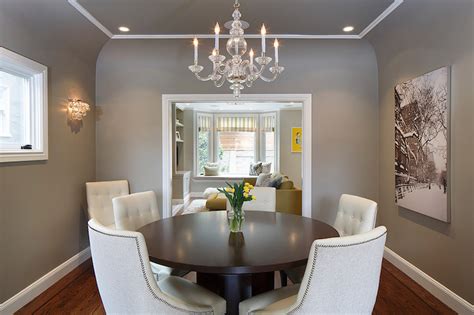 Target / furniture / kitchen & dining furniture / gray : Gray Dining Room Ceiling - Transitional - Dining Room - Artistic Designs for Living