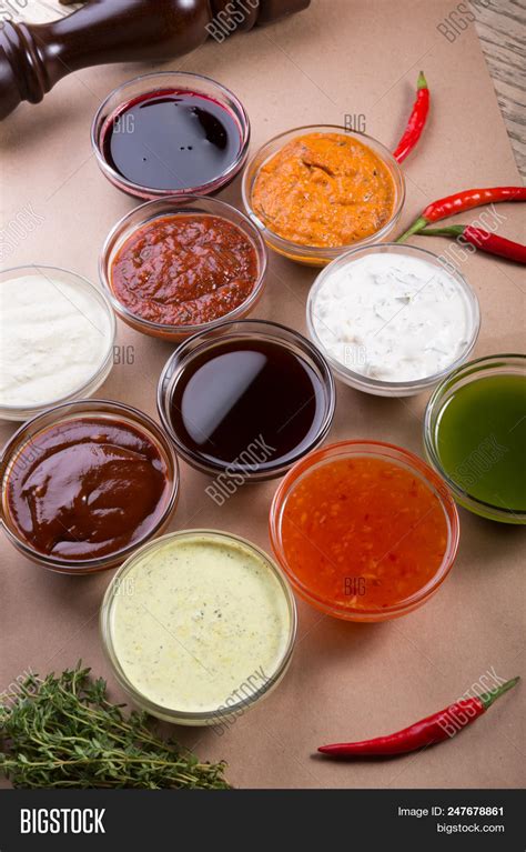 Different Types Sauces Image And Photo Free Trial Bigstock