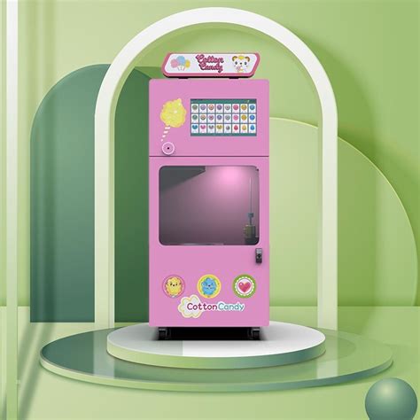 Electric Automatic Cotton Candy Vending Machine 36 Patterns With