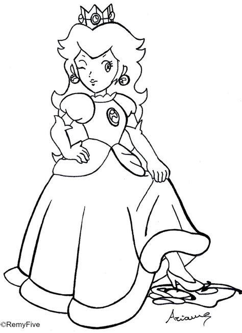 Mario daisy vs thwomps lineart by entermeun on deviantart. Baby Princess Peach Coloring Pages at GetColorings.com ...