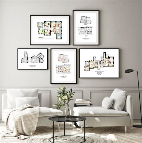 The Office Floor Plan The Office Tv Show Blueprint Etsy Uk