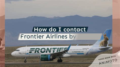 How Do I Contact Frontier Airlines By Phone 1 805 507 1262 Frontier