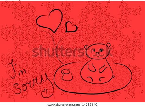 Apologetic Bear Stock Vector Royalty Free Shutterstock