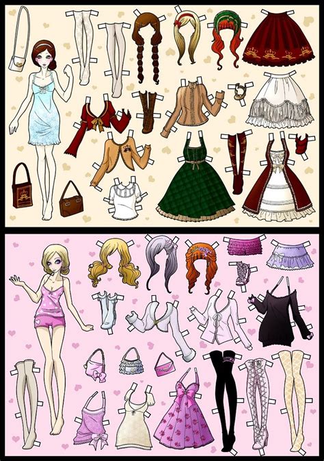 Dress Up Dolls Pt2 By Cooltshuck On Deviantart Barbie Paper Dolls Paper Doll Template Paper