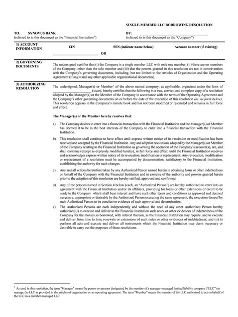 Borrowing Resolution For Llc Fill Out And Sign Online Dochub