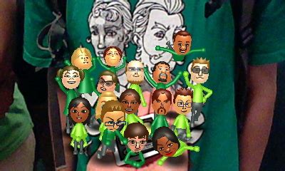 Sweet abby i, ii, iii. Green Wii party CPU miis in front of a shirt by ...