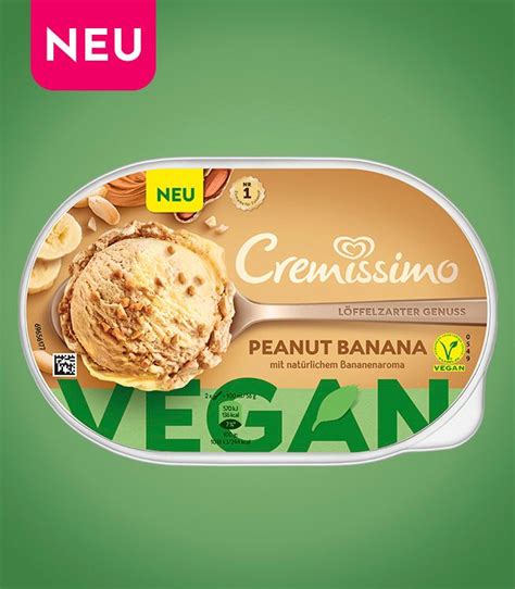 Veganes Eis Von Cremissimo Peanut Banana Bourbon Vanille
