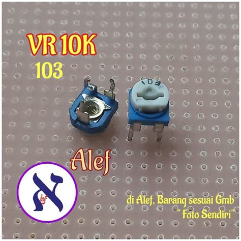 Jual 20pcs Vr 10k Variable Resistor 103 Trimpot Trimmer 10 K Ohm