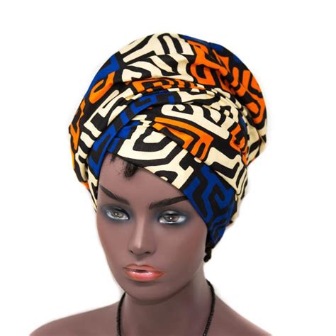 African Head Wrap Blue Kuba Headwraps Ht329 Tess World Designs