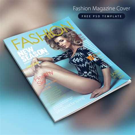 Fashion Magazine Cover Free Psd Template Download Download Psd