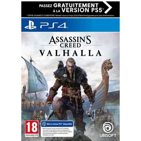 Assassin S Creed Valhalla Edition Standard Jeu PS4 Upgrade Gratuit