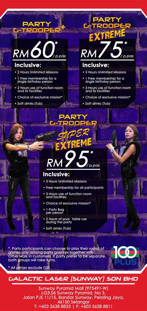 Lg3.06 sunway pyramid mall, no 3, jalan pjs 11/15, bandar sunway, petaling jaya, 46150, selangor. Packages and Reservation - Galactic Laser