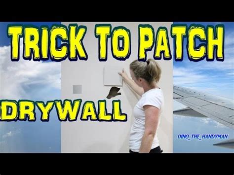 Measure the thickness of the drywall before you purchase a piece to patch in. how to drywall patch a hole in wall or ceiling - YouTube