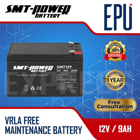 Jual Aki UPS SMT 12v 9ah Baterai UPS Aki Kering VRLA Battery UPS