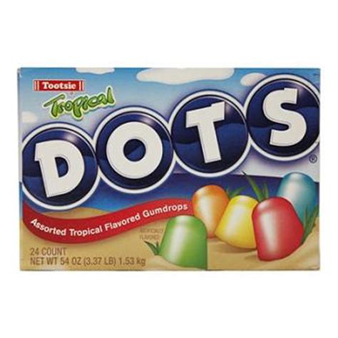 Dots Tropical Flavored Candy 24 Count