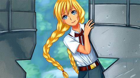Hd Wallpaper Video Game Everlasting Summer Anime Blonde Wallpaper