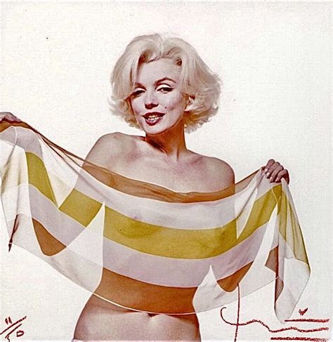 Marilyn Shows Off Her Sheer Scarf Photo By Bert Stern In