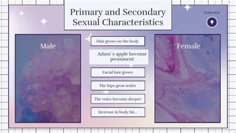 Primary And Secondary Sexual Characteristics 6ºep